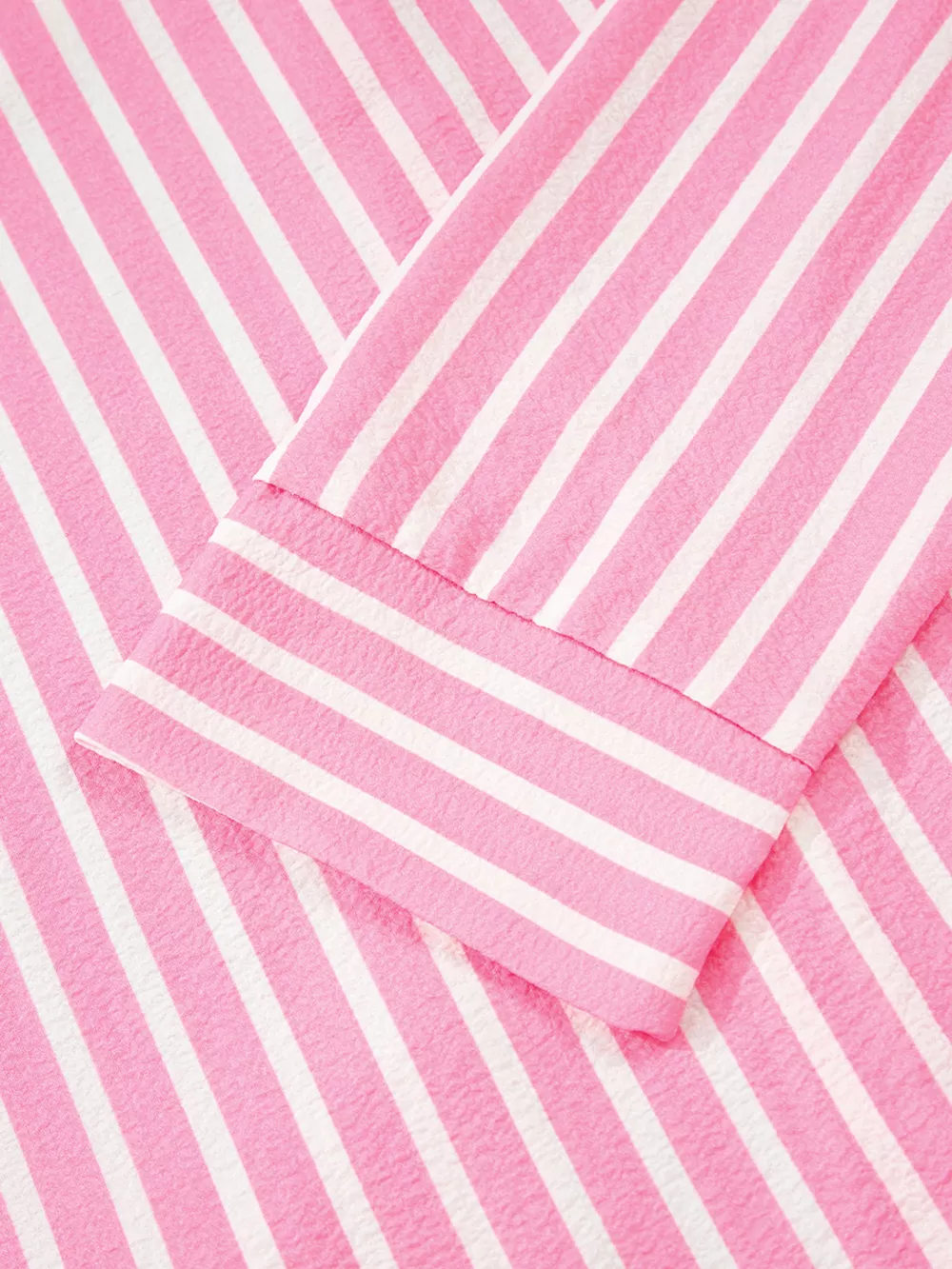 Stripe Buttoned Front Long Sleeve Top and Pants 2 Piece Sleepwear, image 11