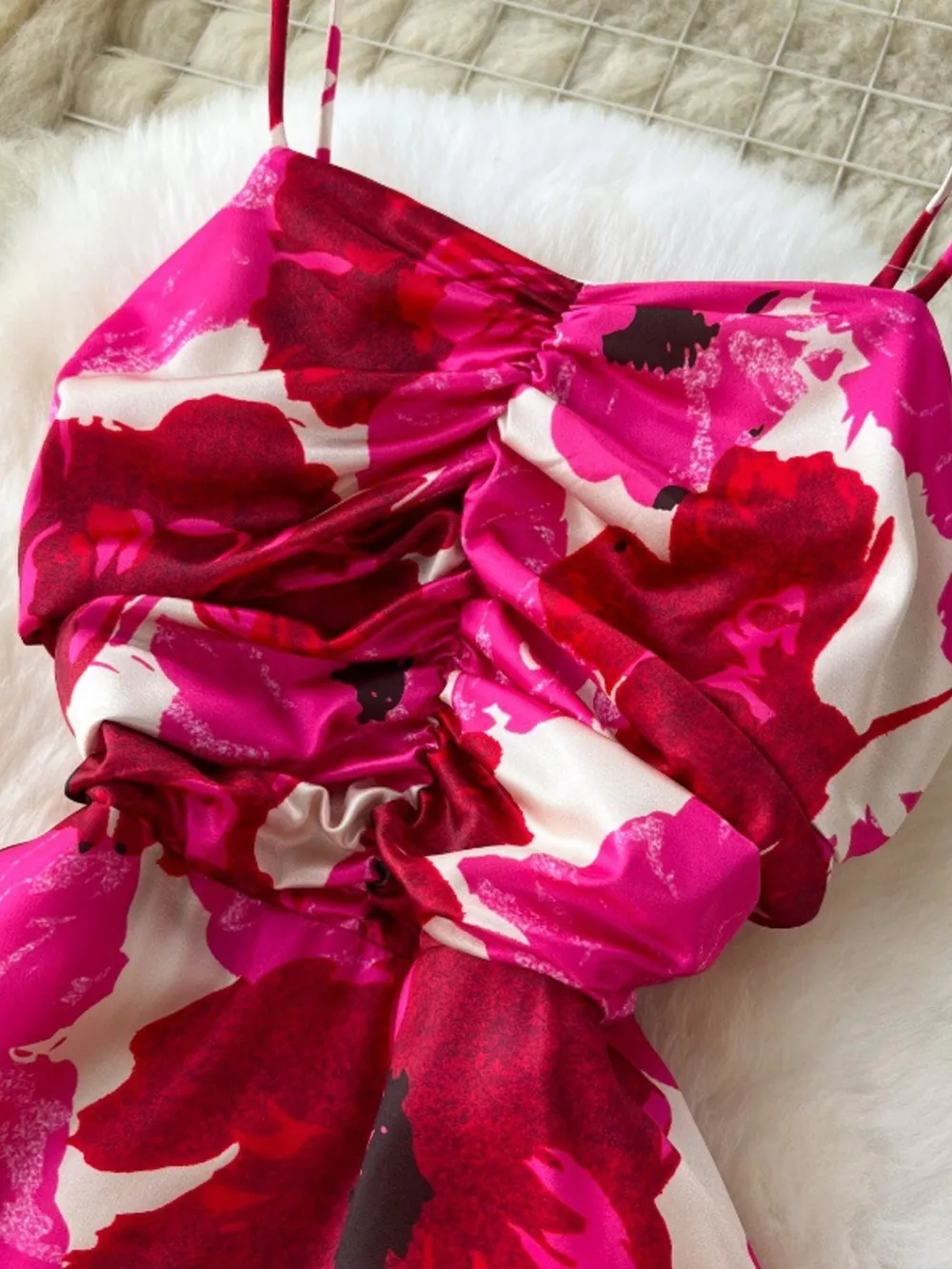 Floral Print Tiered Cami Dress, image 4