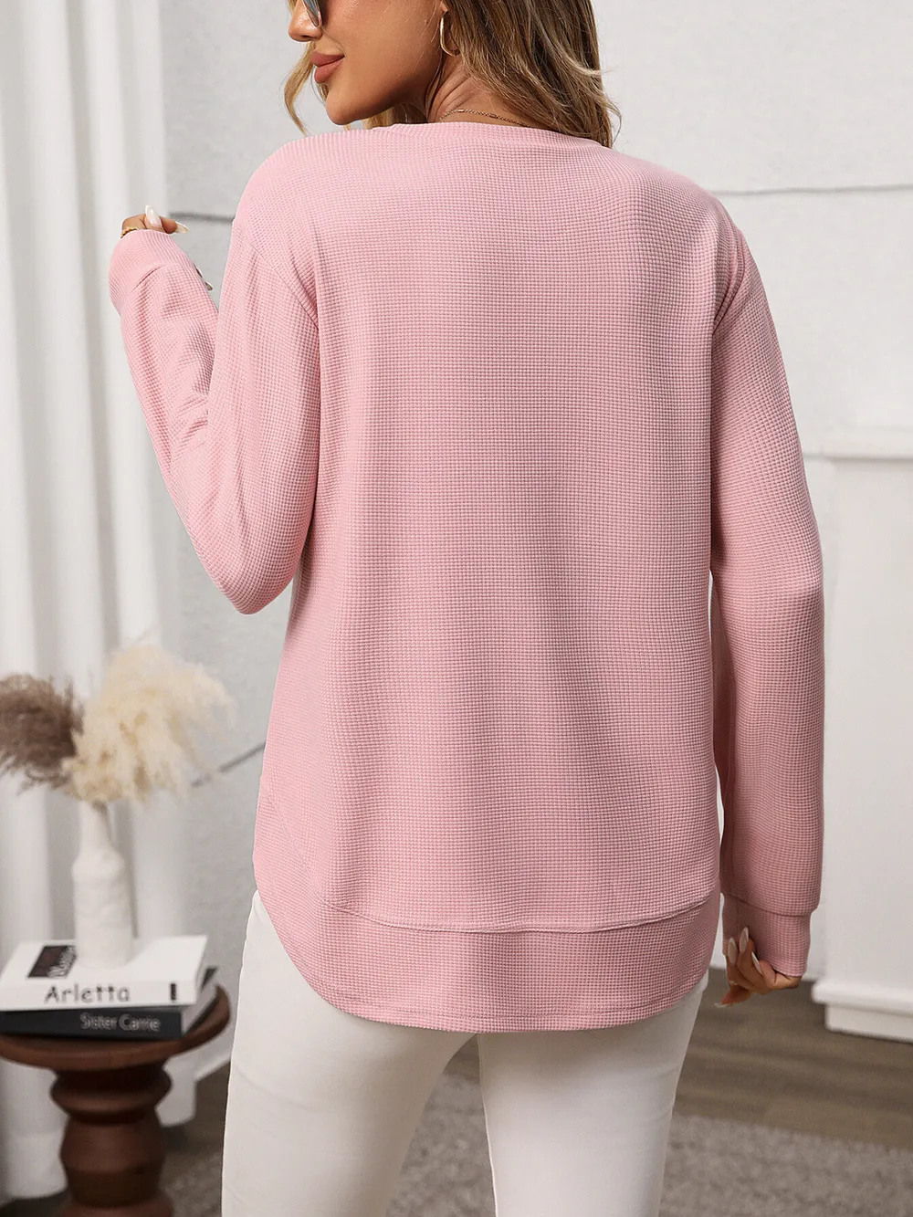 Long Sleeve Round Neck T-Shirt, image 14