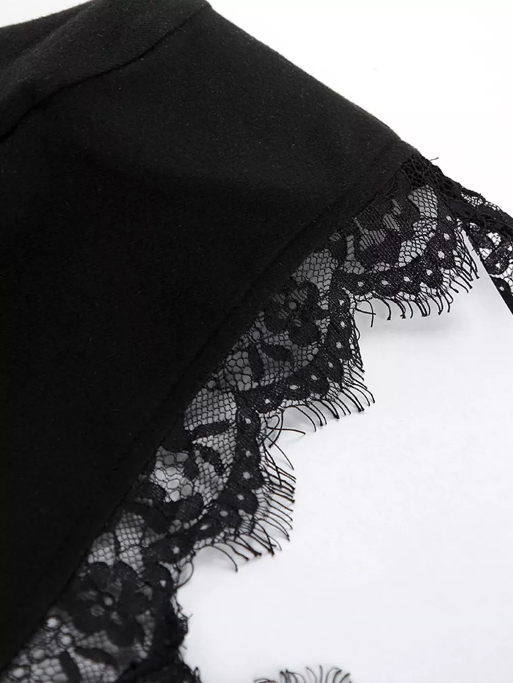 Lace Trim Bodycon Mini Dress, image 9