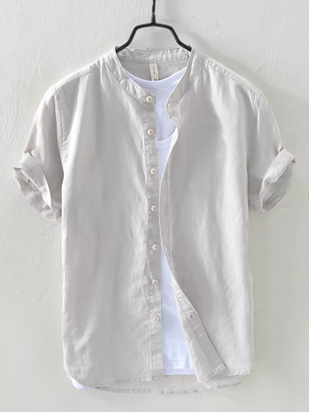 Men's Full Size Button Up Short Sleeve Shirt Plus Size, image 3