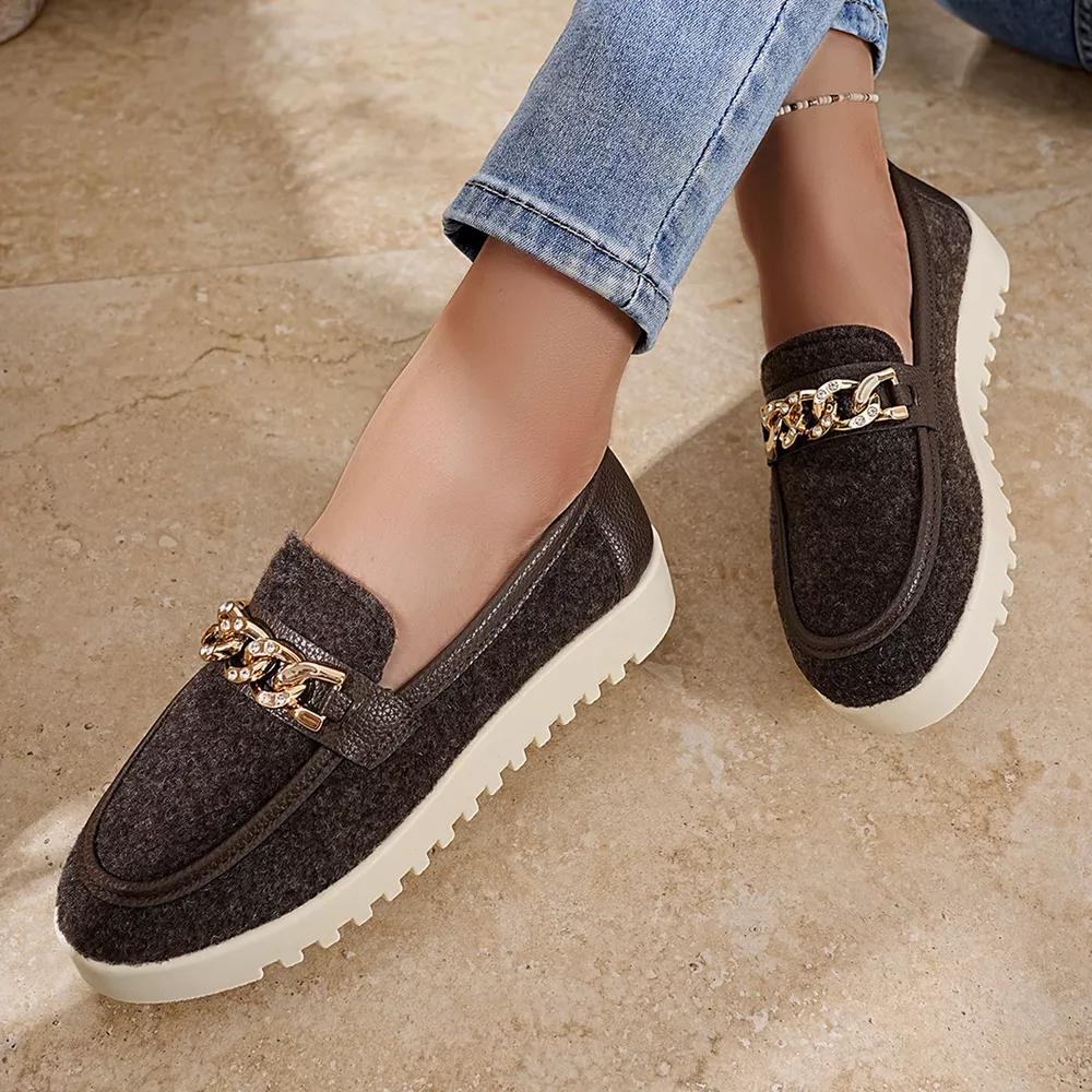 Round Toe Platform Slip-Ons, image 8