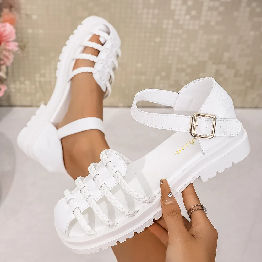 Braided Ankle Strap Sandals, image 14