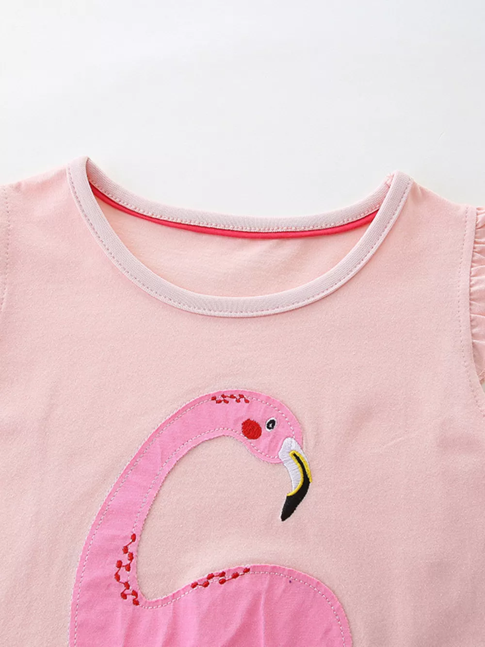 Children's Flamingo Ruffle Tulle Dress, image 2