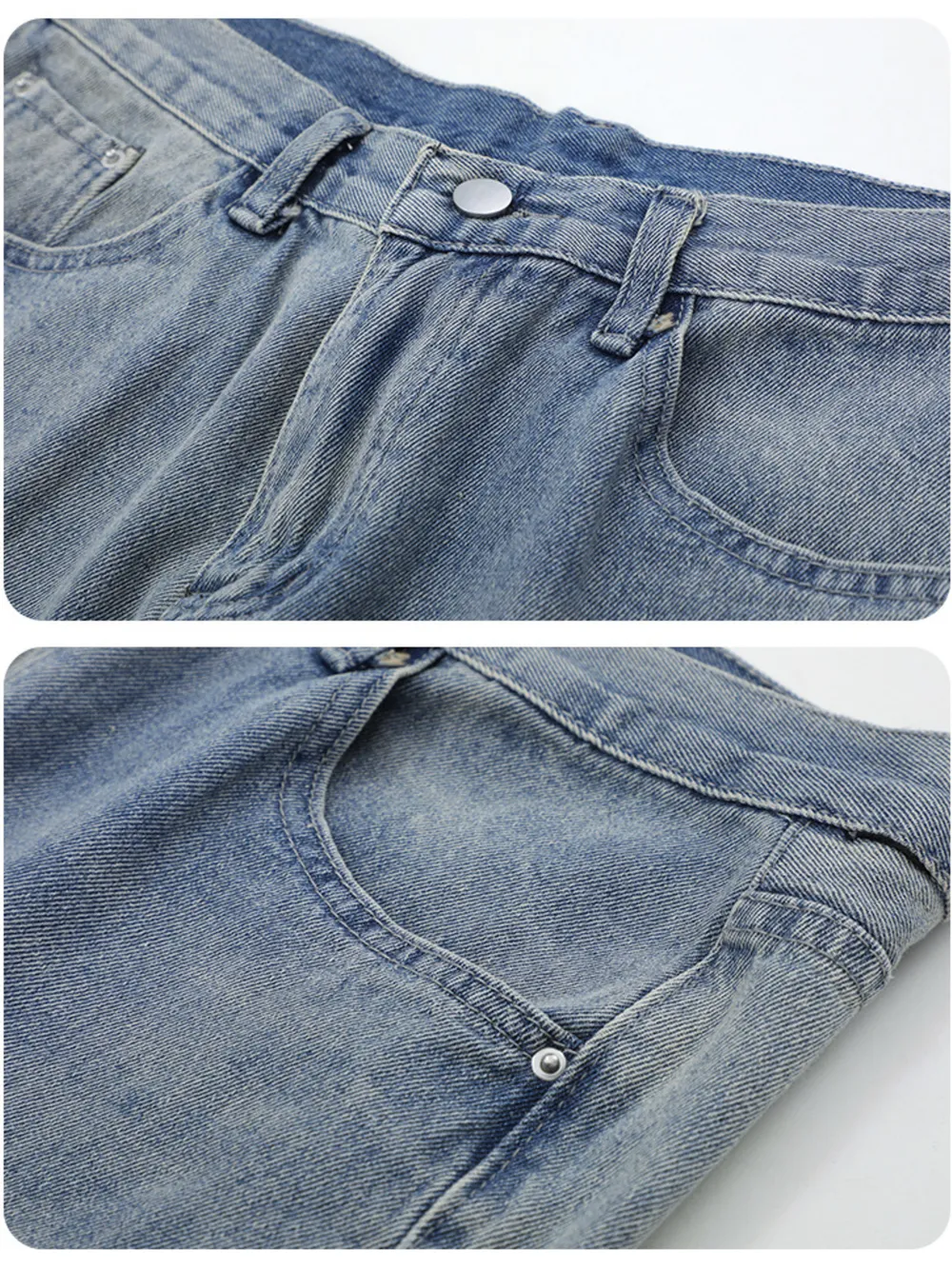 Men's Loose Fit Jeans with Pockets, image 6