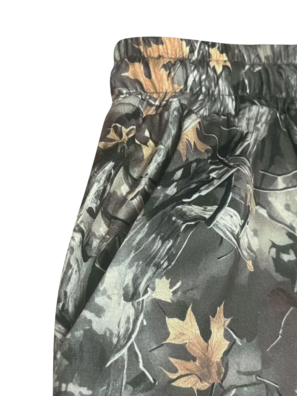 Relaxed Fit Camo Print Drawstring Waist Pants, image 4