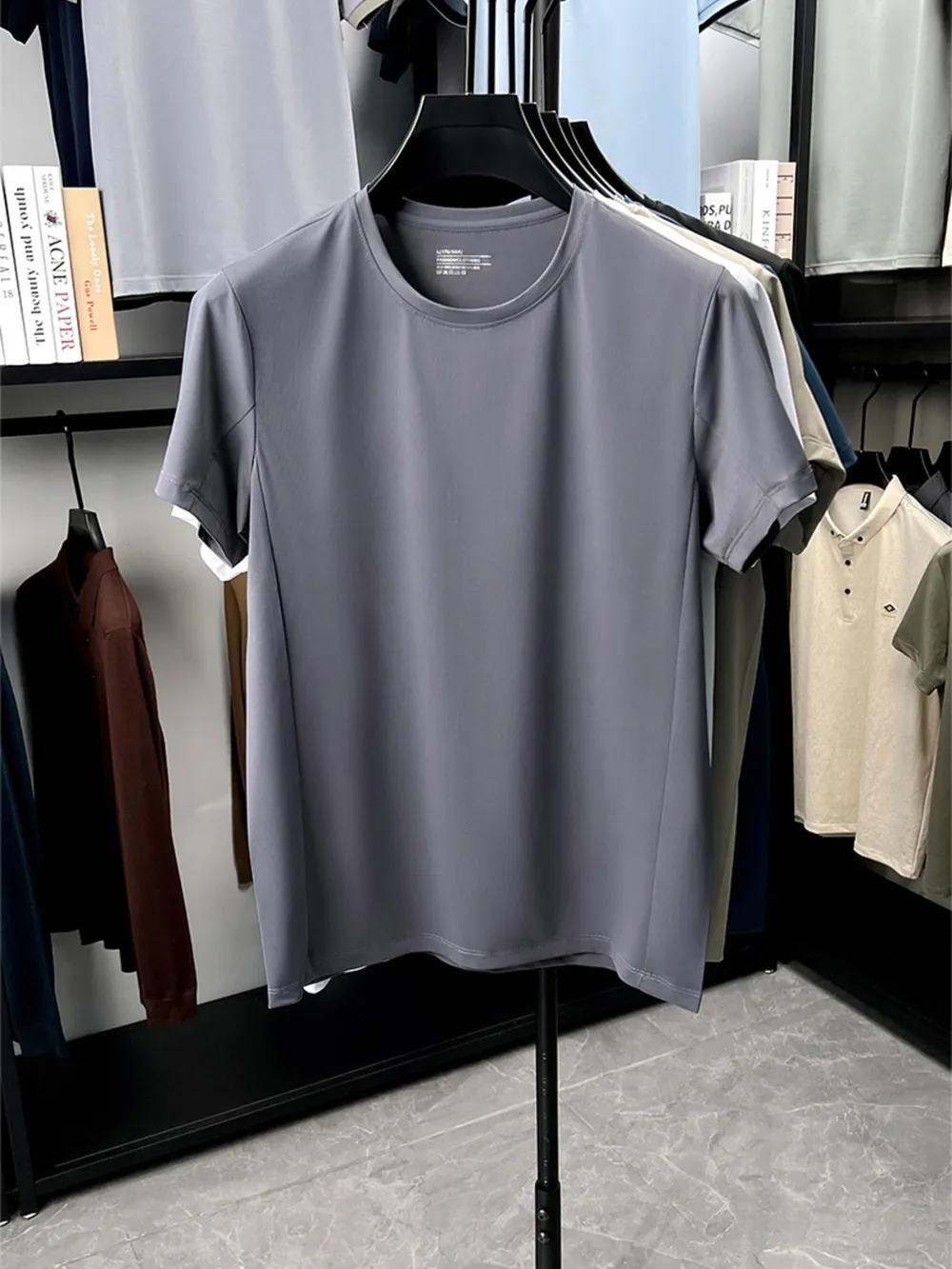 Men's Full Size Moisture-Wicking Short Sleeve T-Shirt Plus Size, image 7