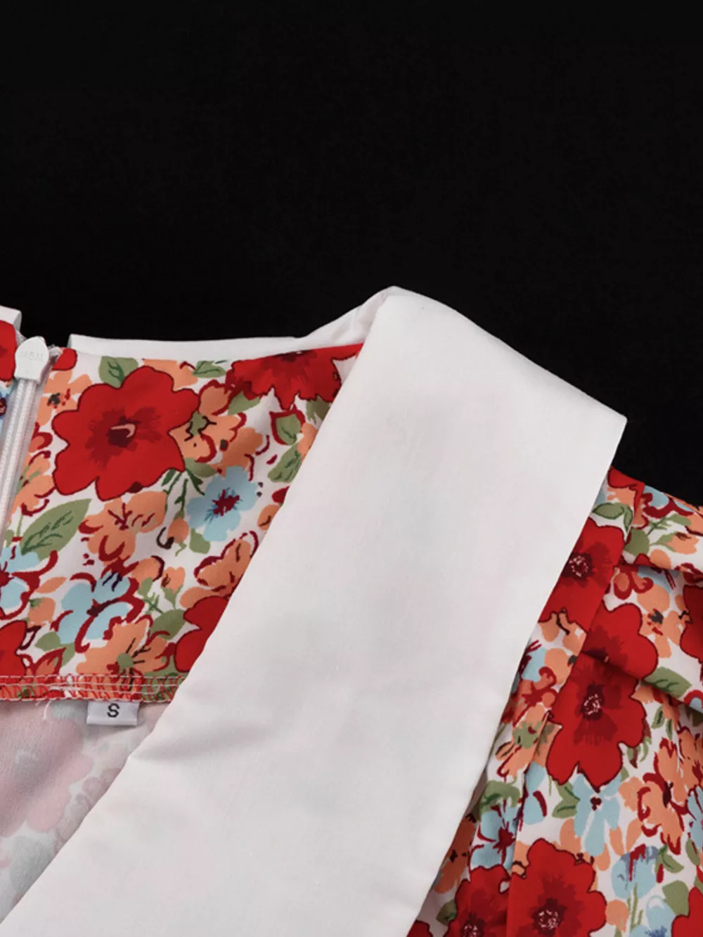 Ruched Floral Print Puff Sleeve Mini Dress, image 9