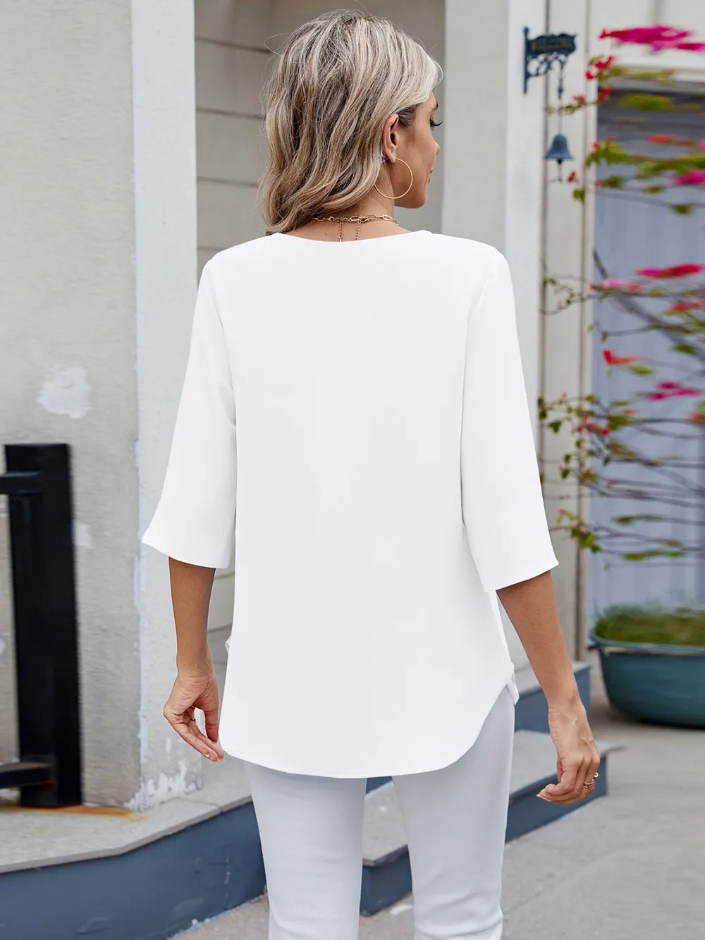Round Neck Half Sleeve Blouse, image 23