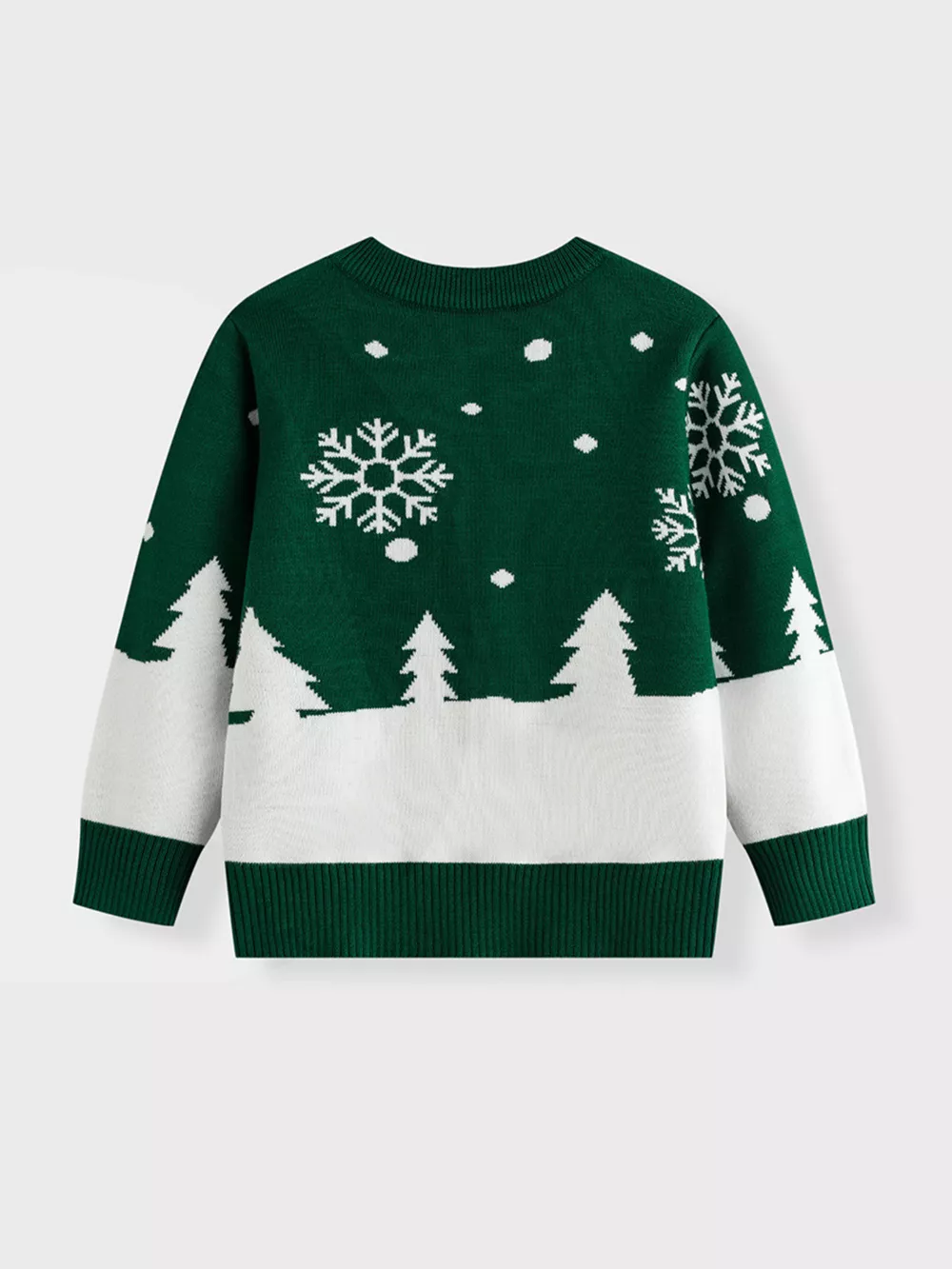 Children's Christmas Tree Round Neck Sweater, image 6