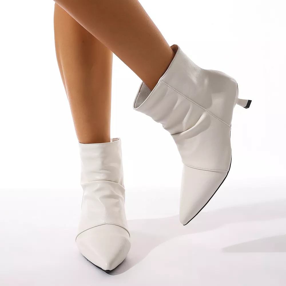 Point Toe Kitten Heels Boots, image 4