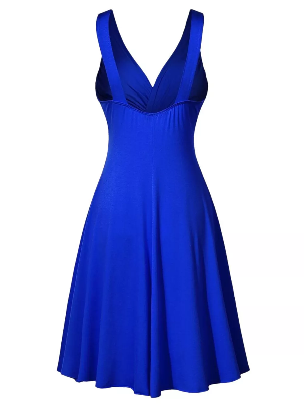 Full Size Twisted Sleeveless Ruched Waist A-Line Dress Plus Size, image 10