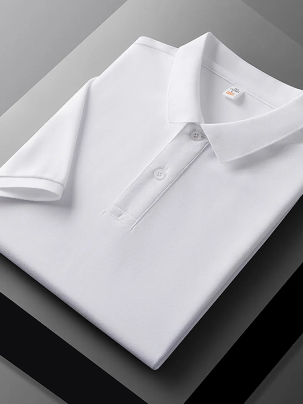 Men's Plus Size Solid Short Sleeve Polo, image 9