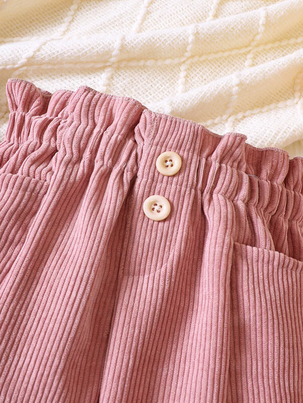 Children's Ruffled Hem Corduroy Pants, image 14