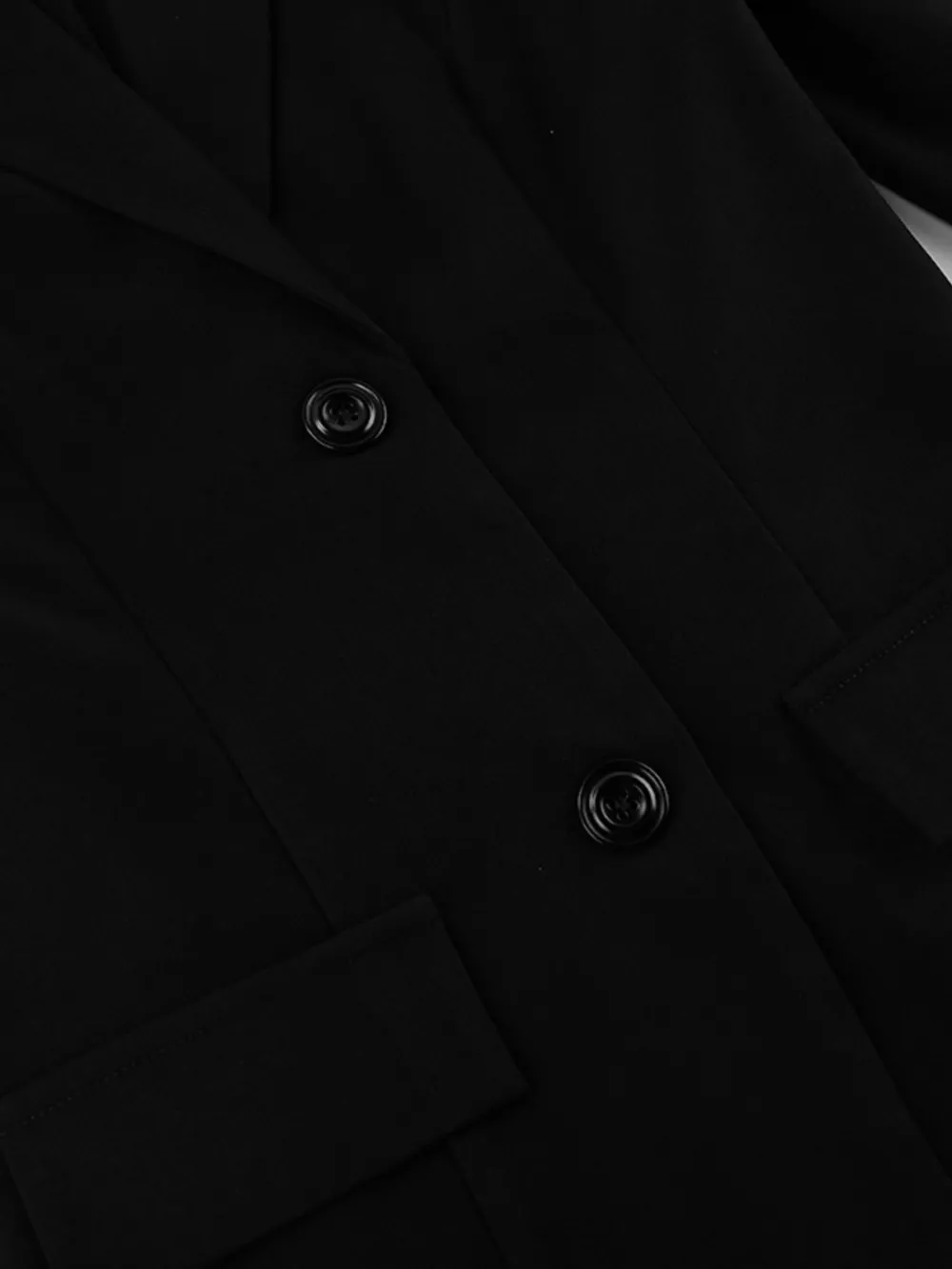Lace Hem Lapel Collar Blazer, image 15