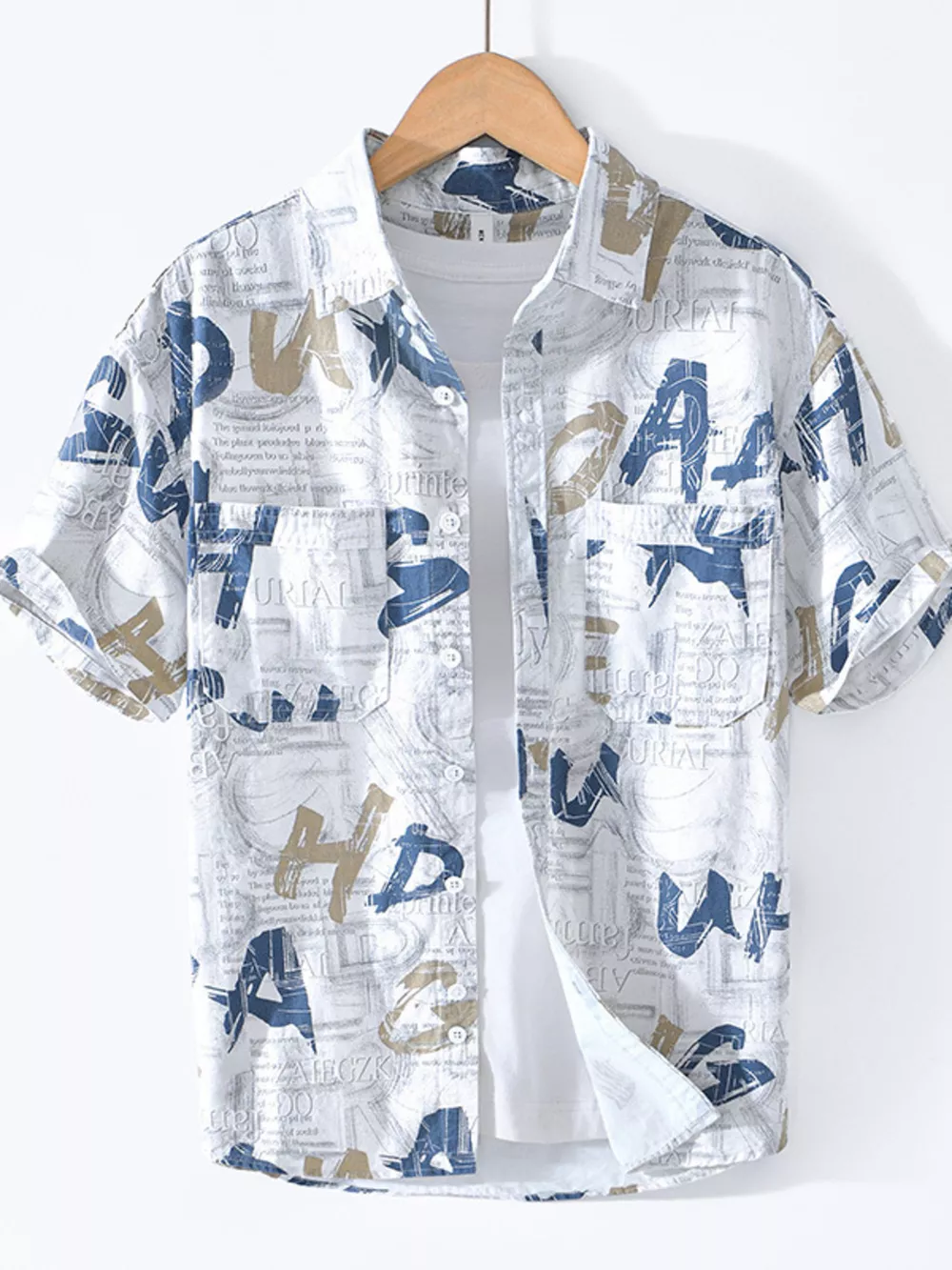 Men's Printed Short Sleeve Shirt