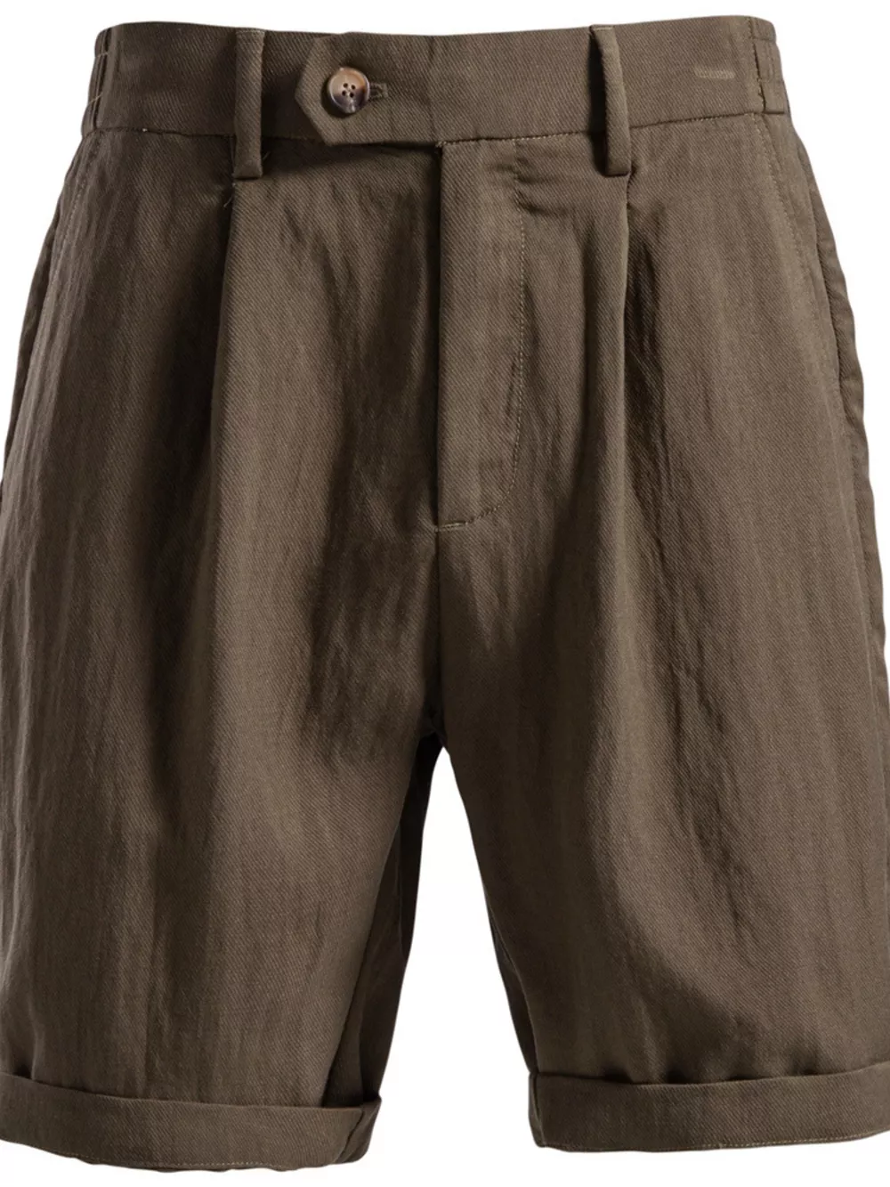 Men's Pleated Shorts with Pockets