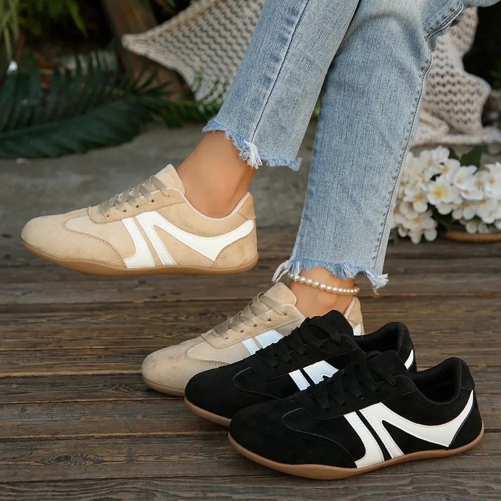 Round Toe Lace Up Sneakers, image 2