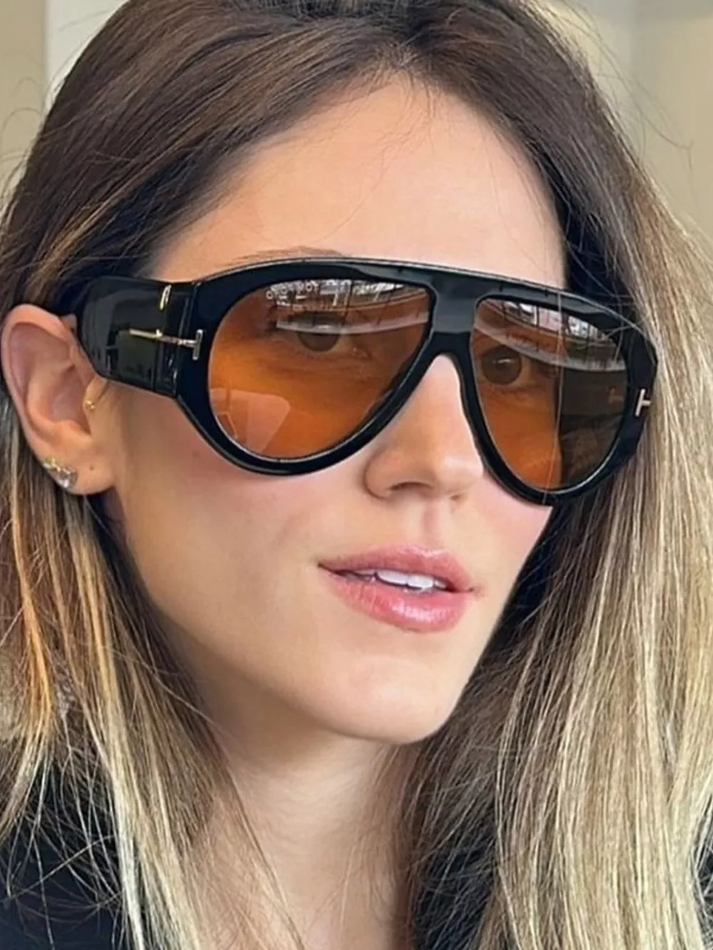 Gradient Lenses Oversized Sunglasses