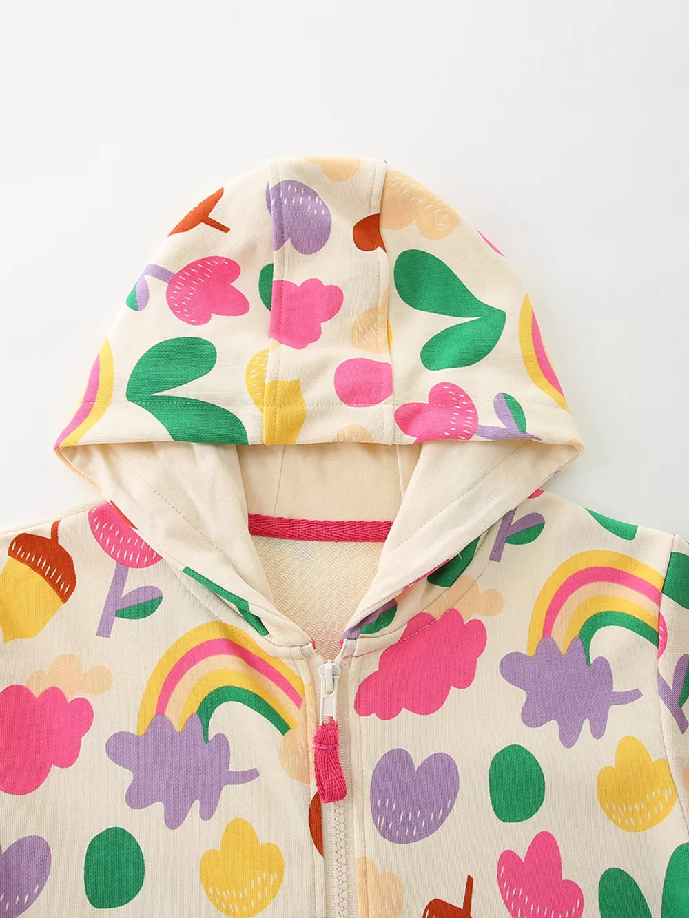 Children's Contrast Zip-Up Hoodie, image 3