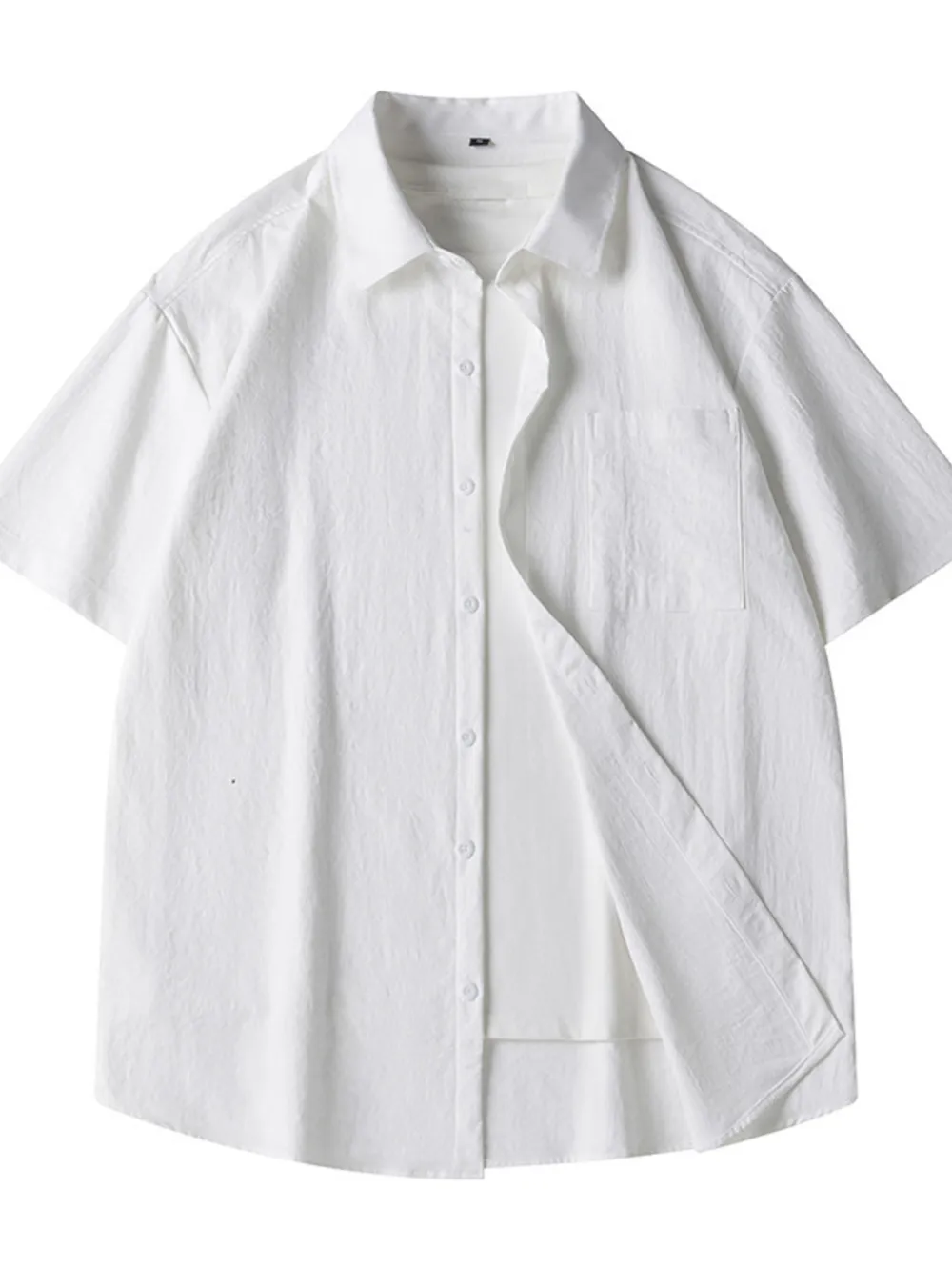 Men's Plus Size Casual Loose Fit Short Sleeve Shirt, image 5