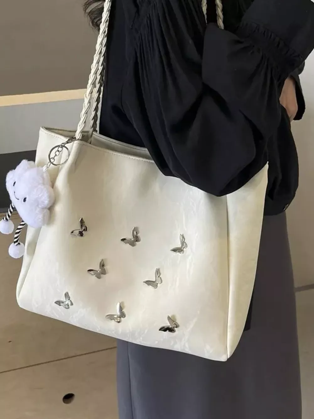 Butterfly Pattern Tote Bag, image 6