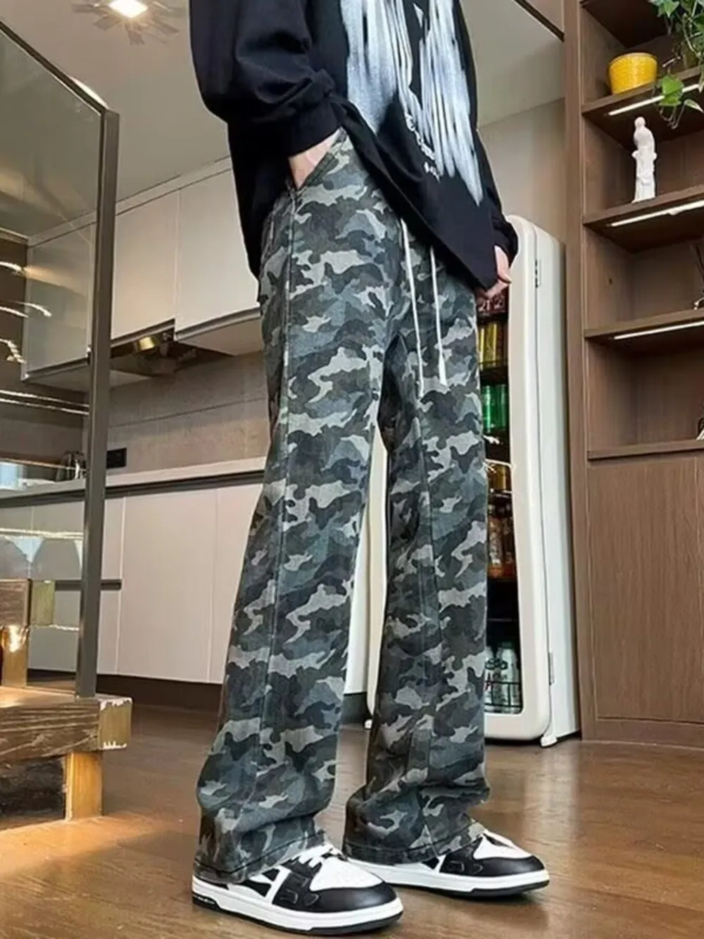 Men's Full Size Camo Print Relaxed Fit Jeans Plus Size, image 3