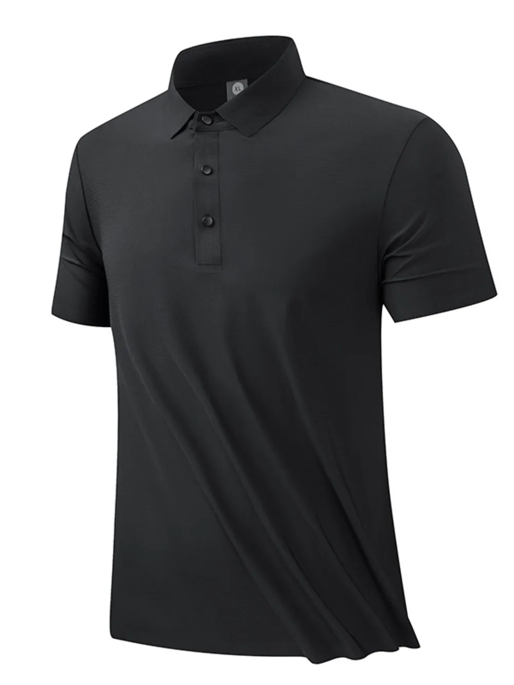 Men's Plus Size Button Detail Short Sleeve Polo
