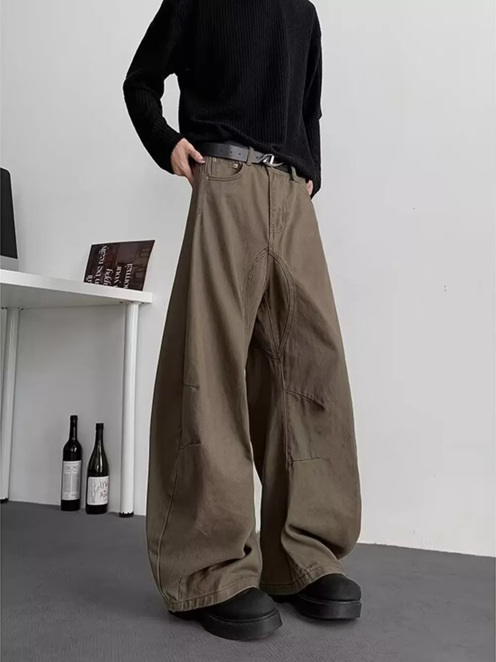 Men's Wide Leg Casual Pants, image 3