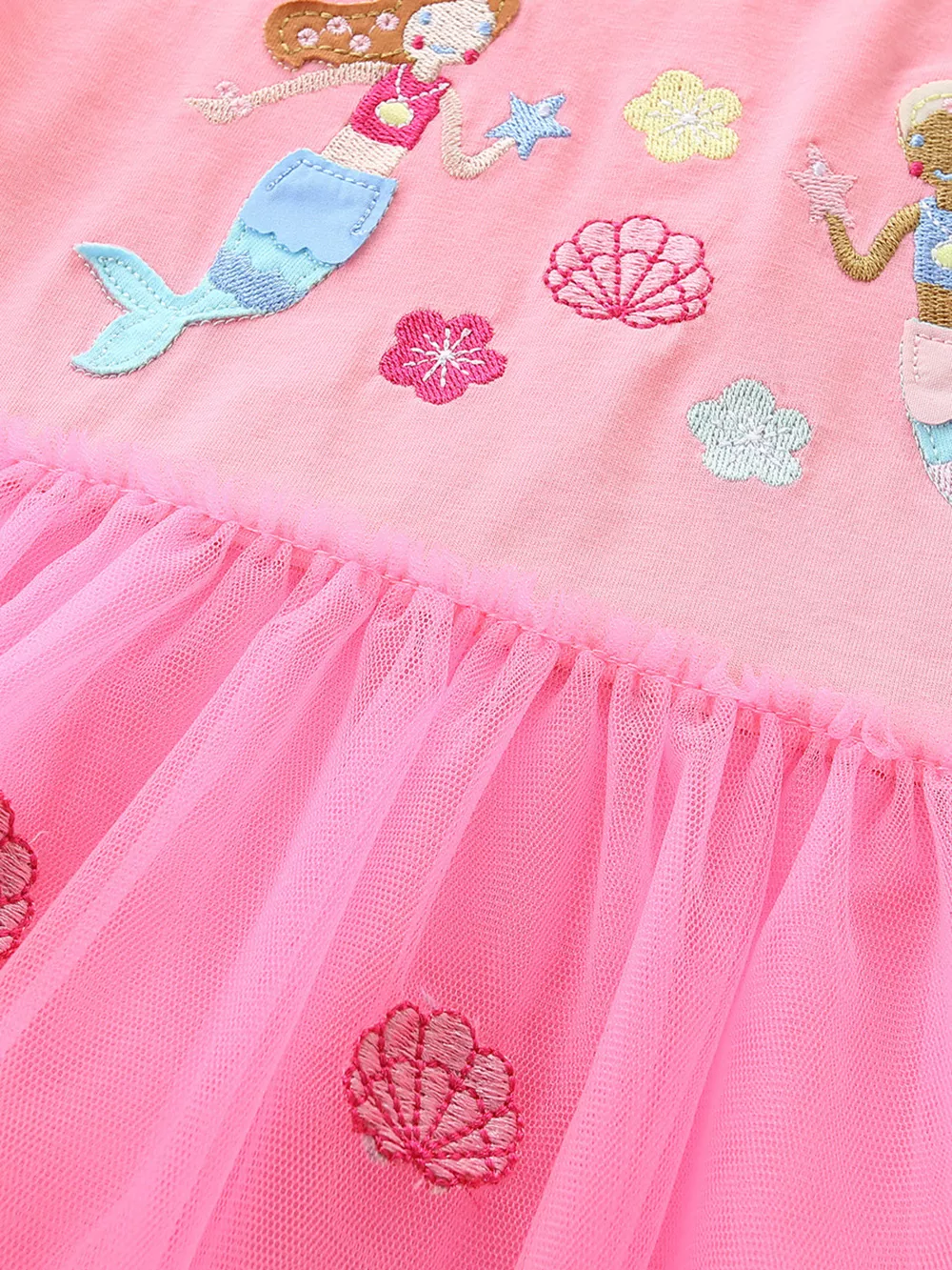 Children's Embroidered Tulle Dress, image 4