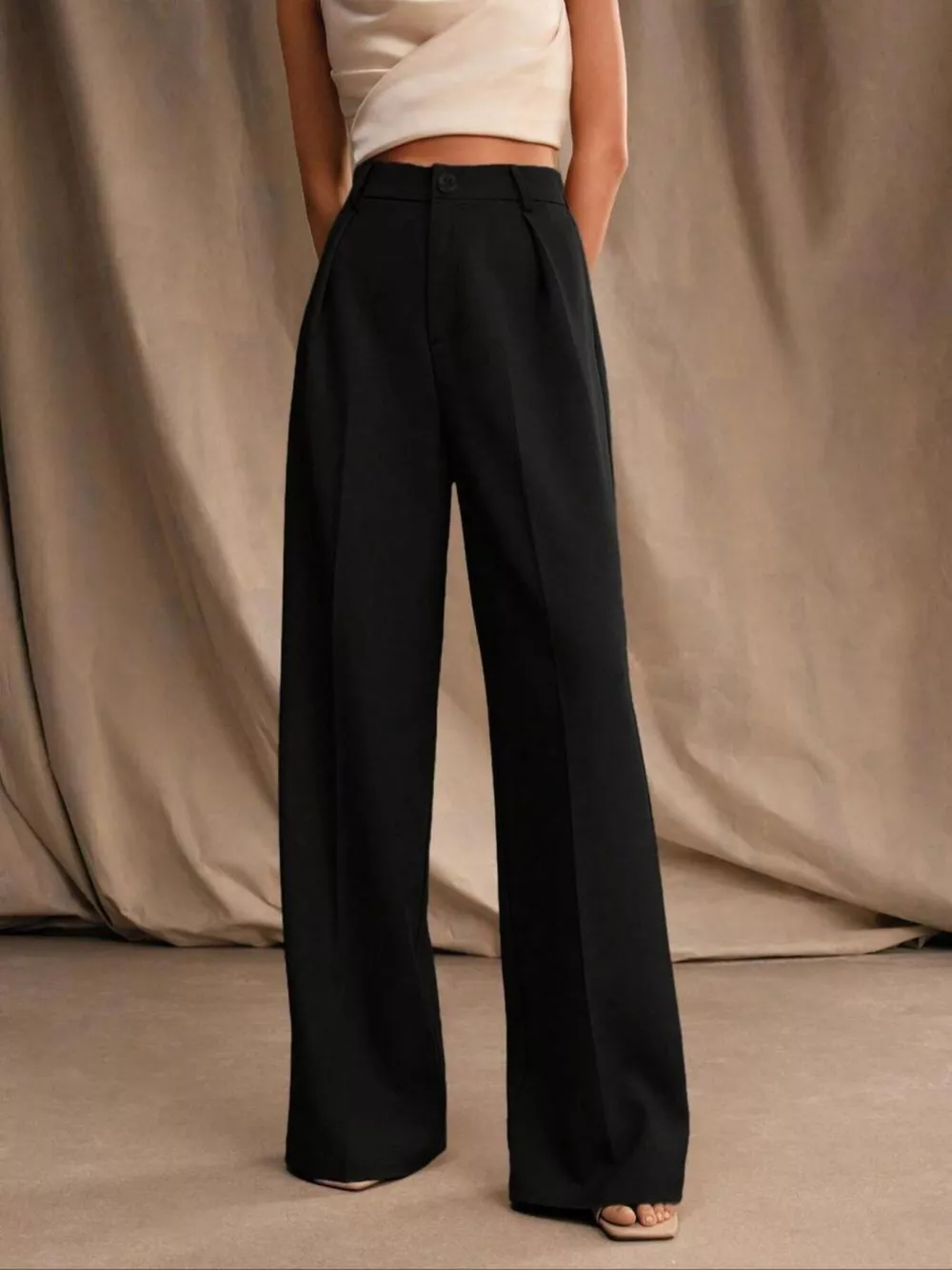 High-Waisted Wide-Leg Pants, image 3