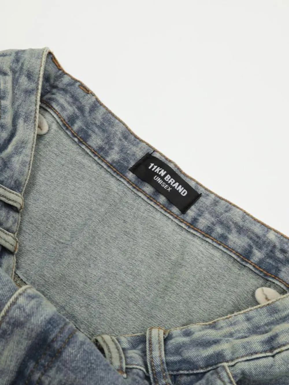 Men's Multi-Pocket Cargo Wide Leg Jeans, image 12