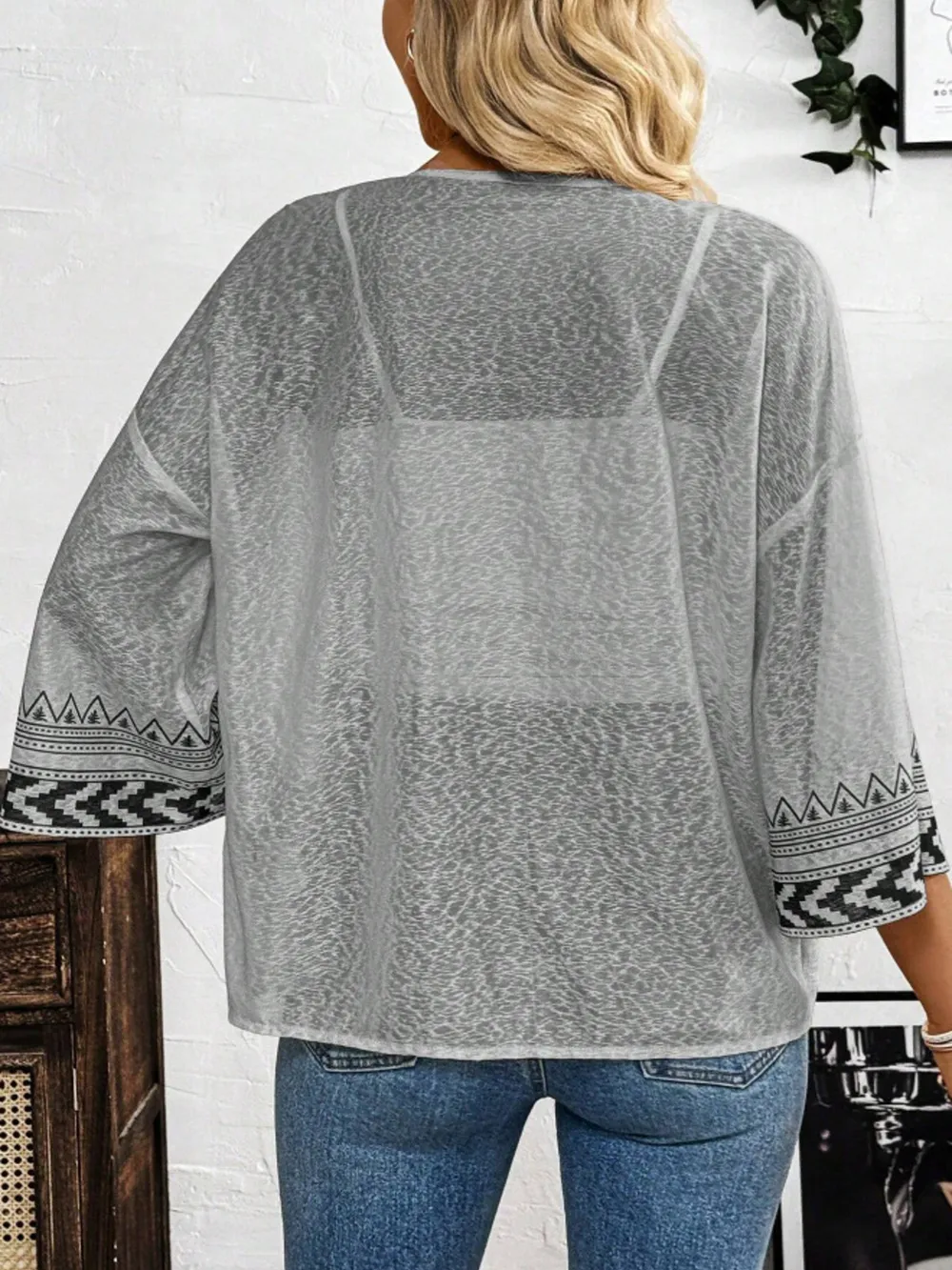 Open Front Kimono Cardigan, image 6