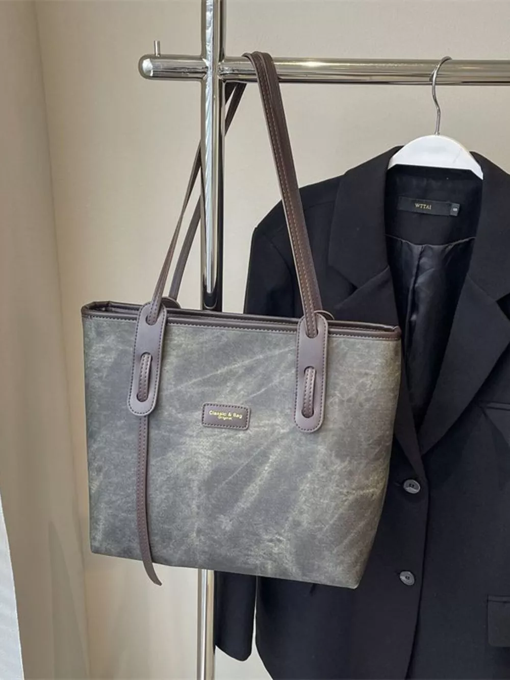 Vintage Style Large Capacity Tote Bag, image 5