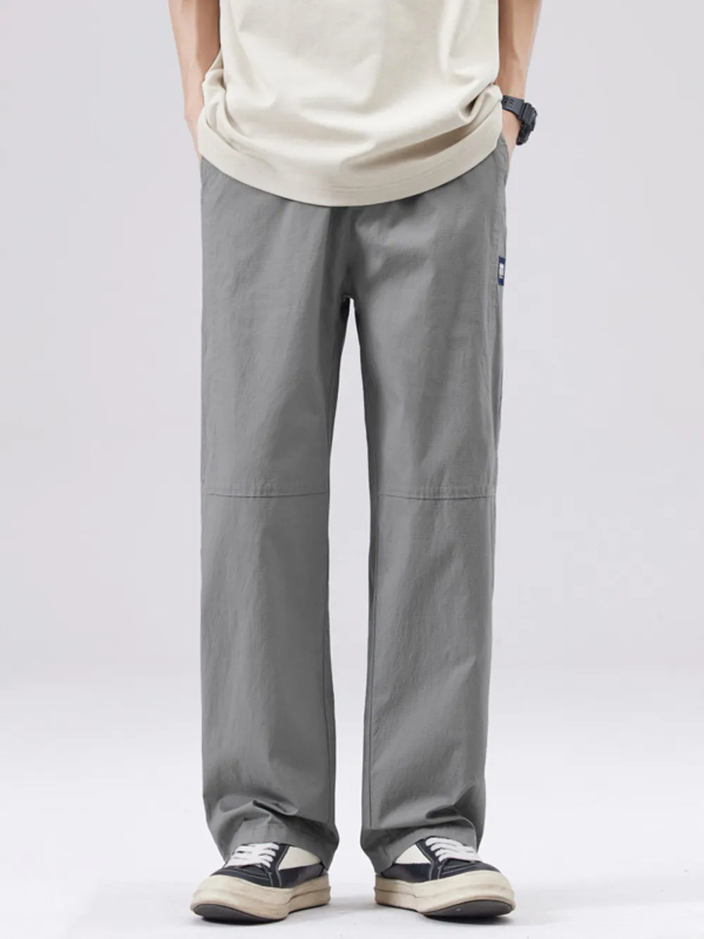 Men's Full Size Casual Relaxed Fit Wide Leg Pants Plus Size