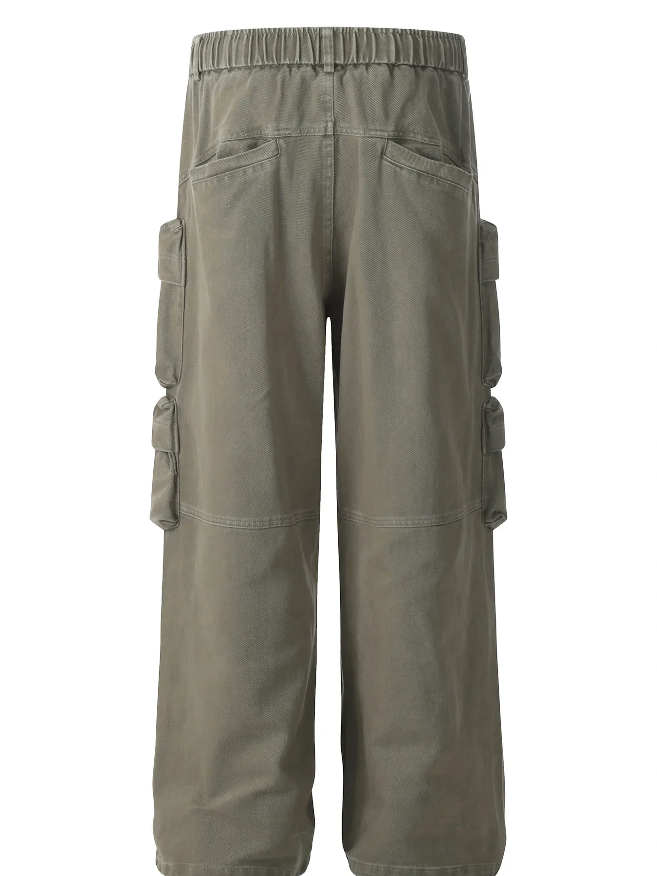 Men's Multi-Pocket Cargo Pants with Elastic Waistband, image 4