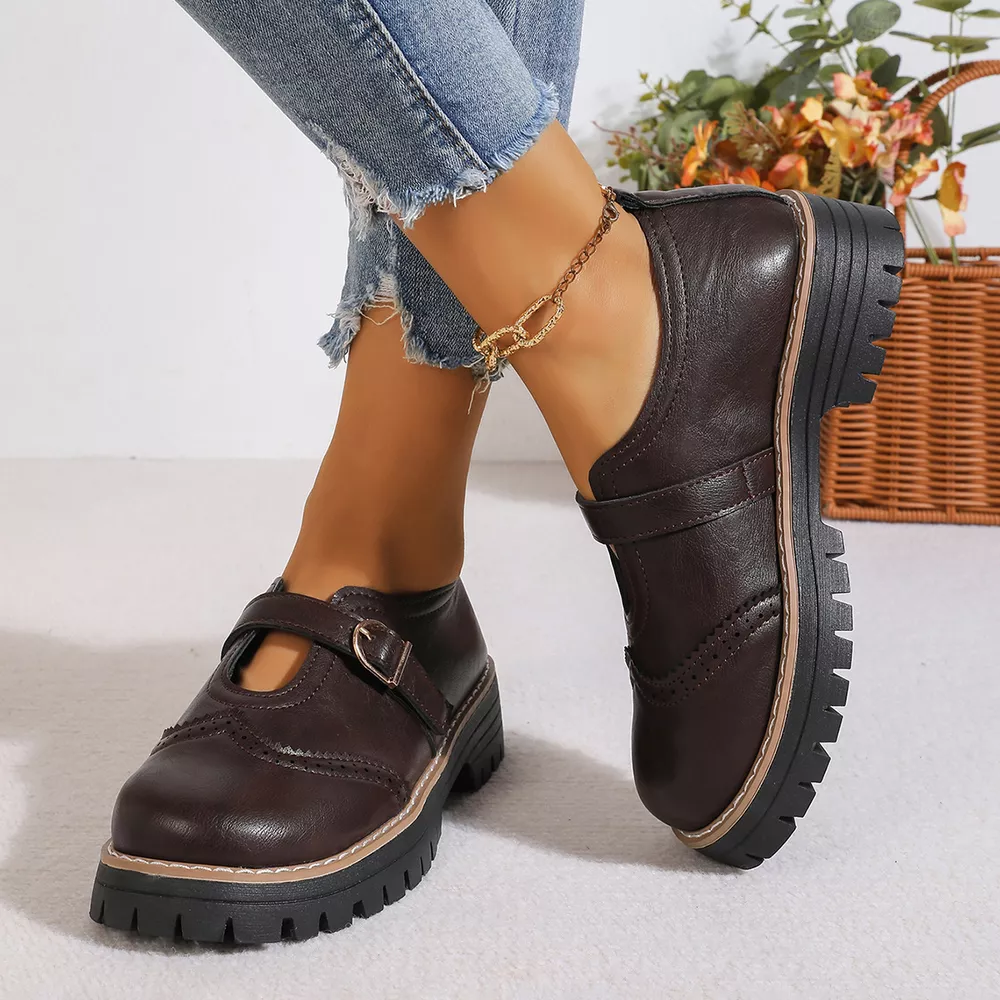 Round Toe Platform Loafers, image 12