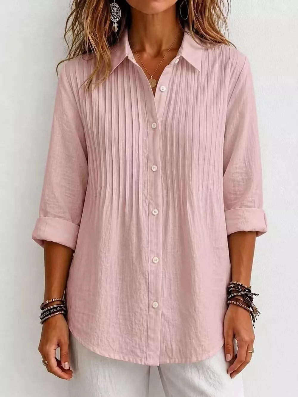 Men's Full Size Button Up Long Sleeve Shirt Plus Size, image 11