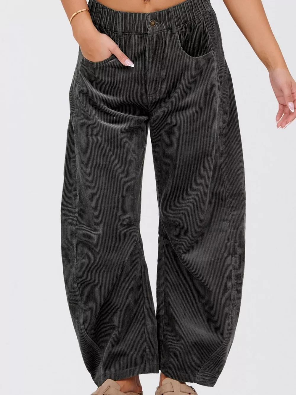 Corduroy Wide Leg Pants, image 6