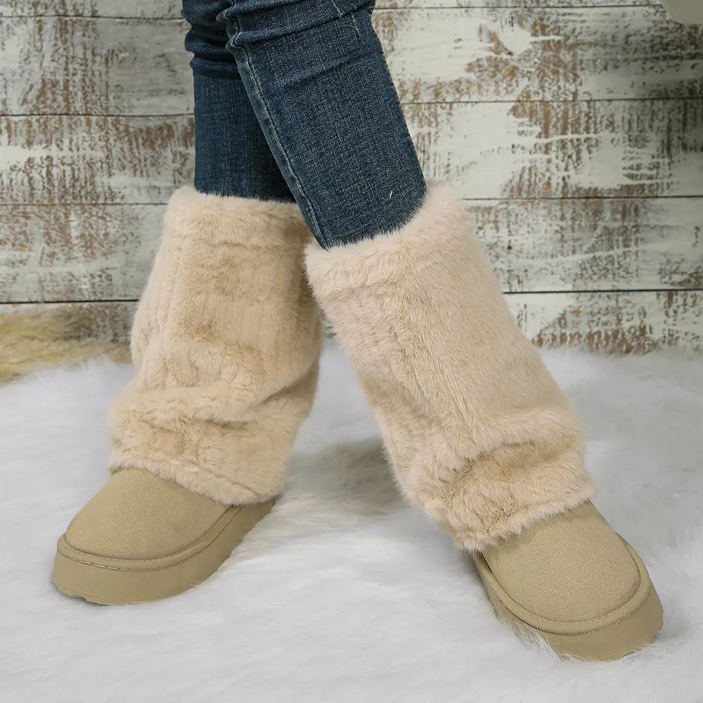 Round Toe Platform Boots, image 5