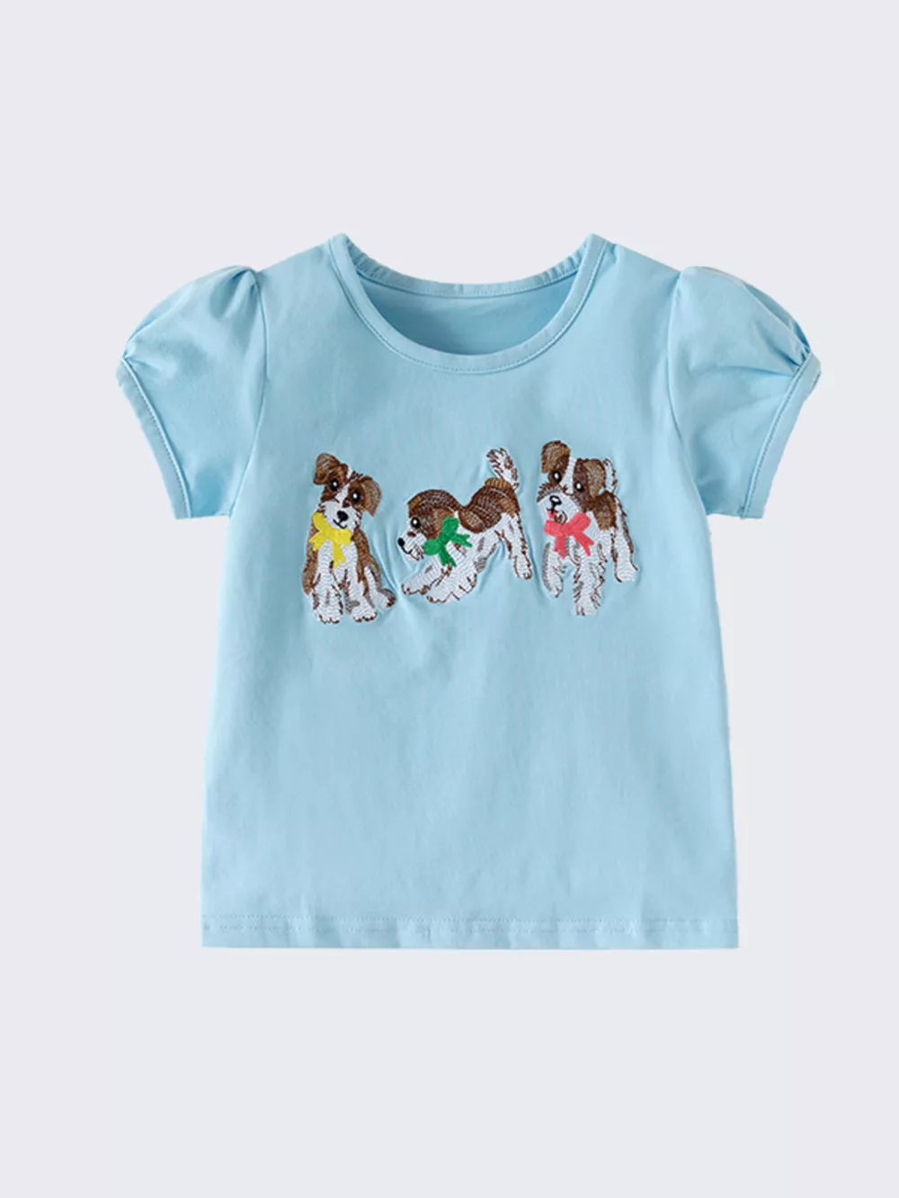 Children's Puppy Graphic Short Sleeve T-Shirt, image 3