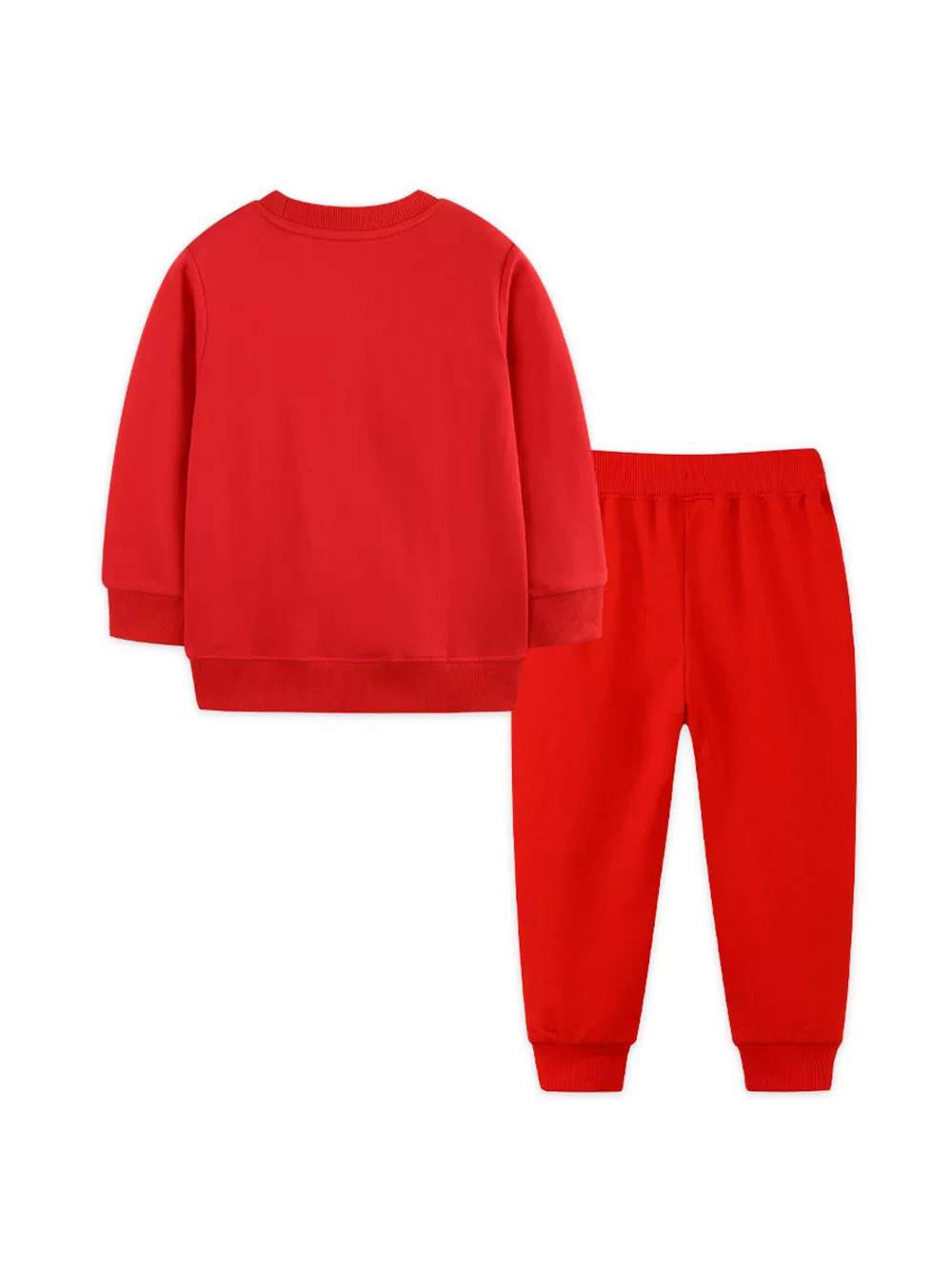 Children's Christmas Dog & Reindeer Round Neck Outfit Set, image 2