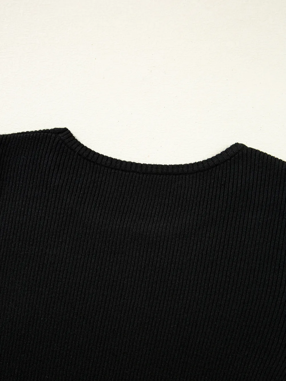Ribbed Knit Cold Shoulder Sweater, image 8
