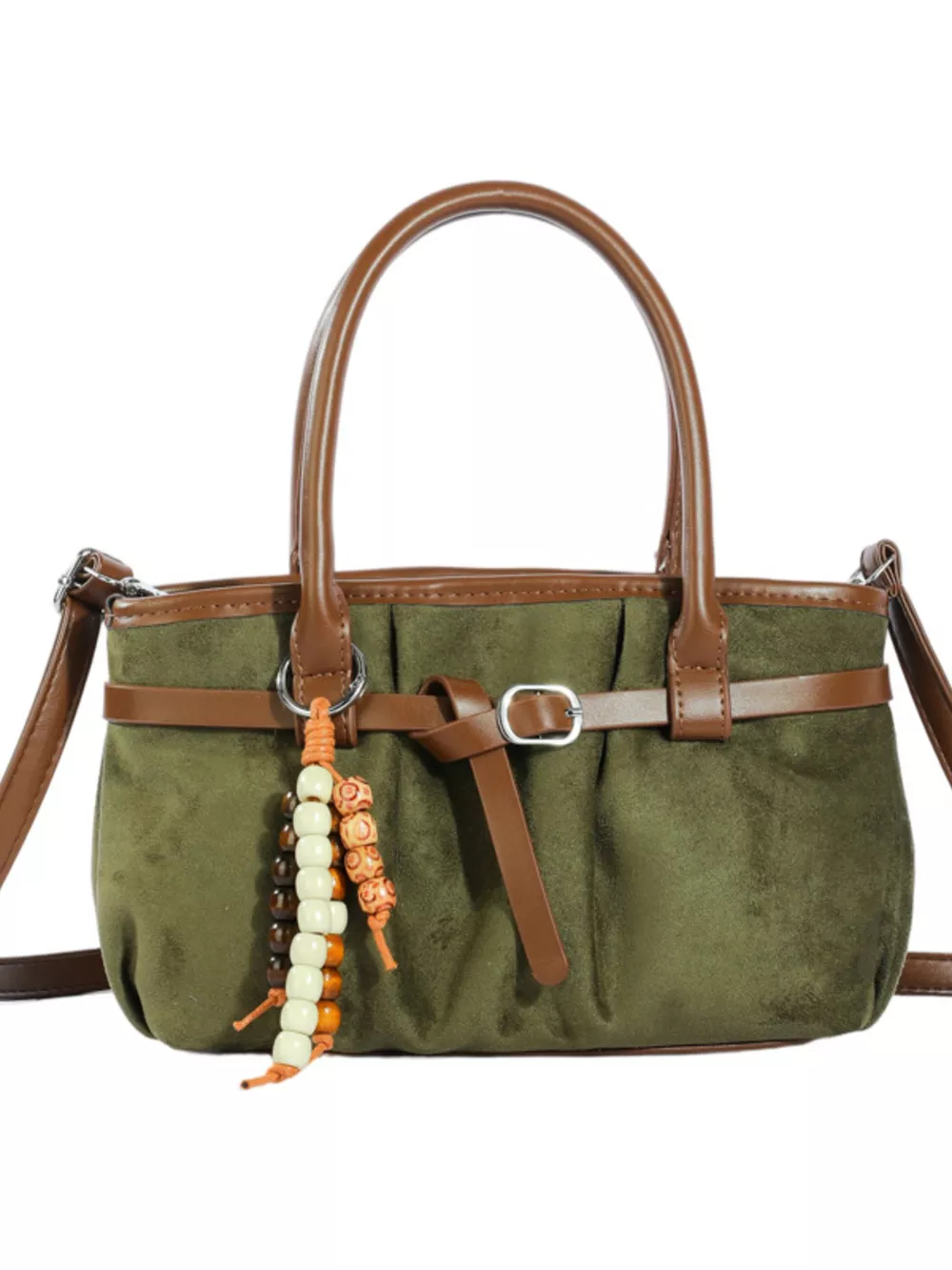 Vintage Ruched Crossbody Bag, image 6