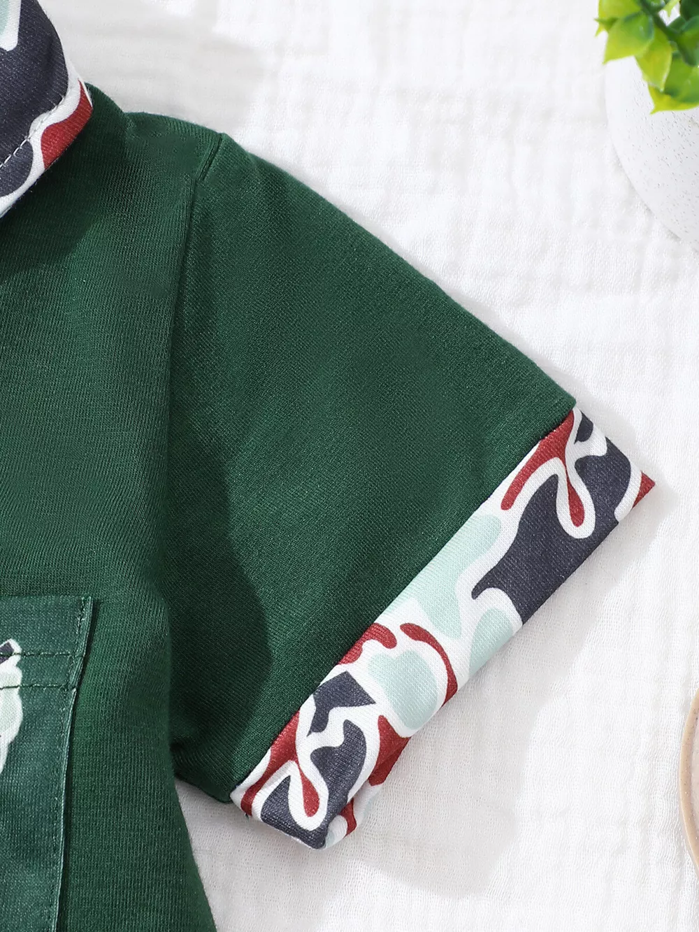 Children's Button Detail Polo Shirt & Shorts Set, image 5