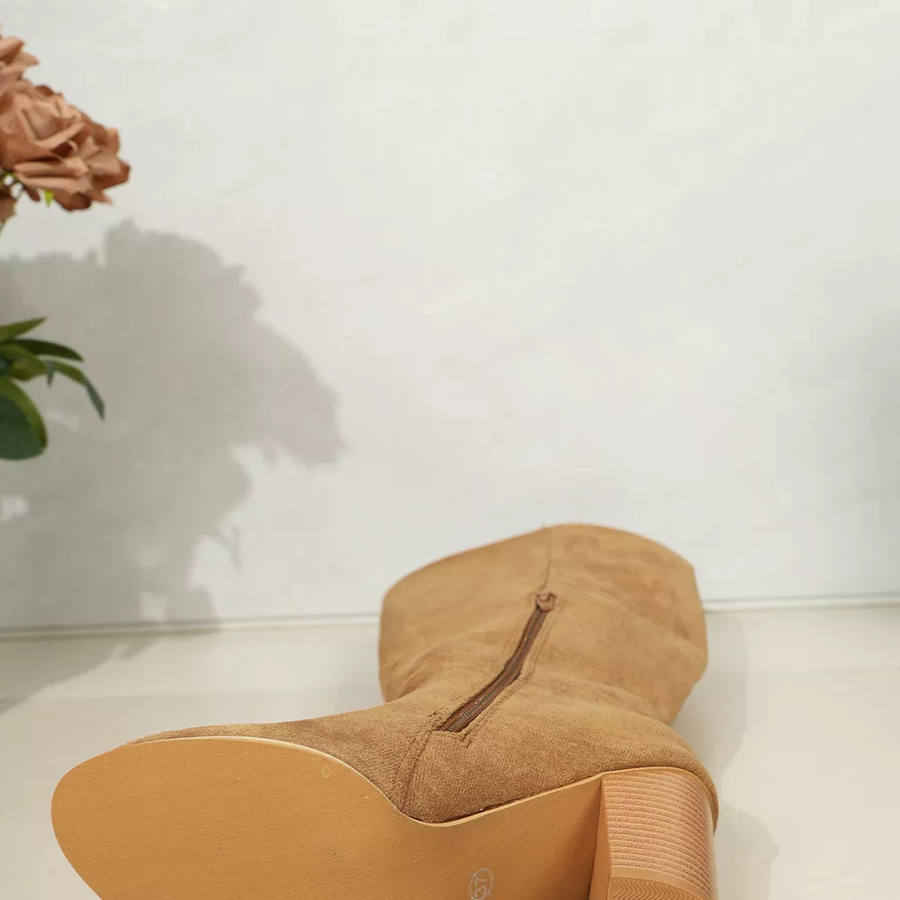 Point Toe Block Heels Boots, image 18