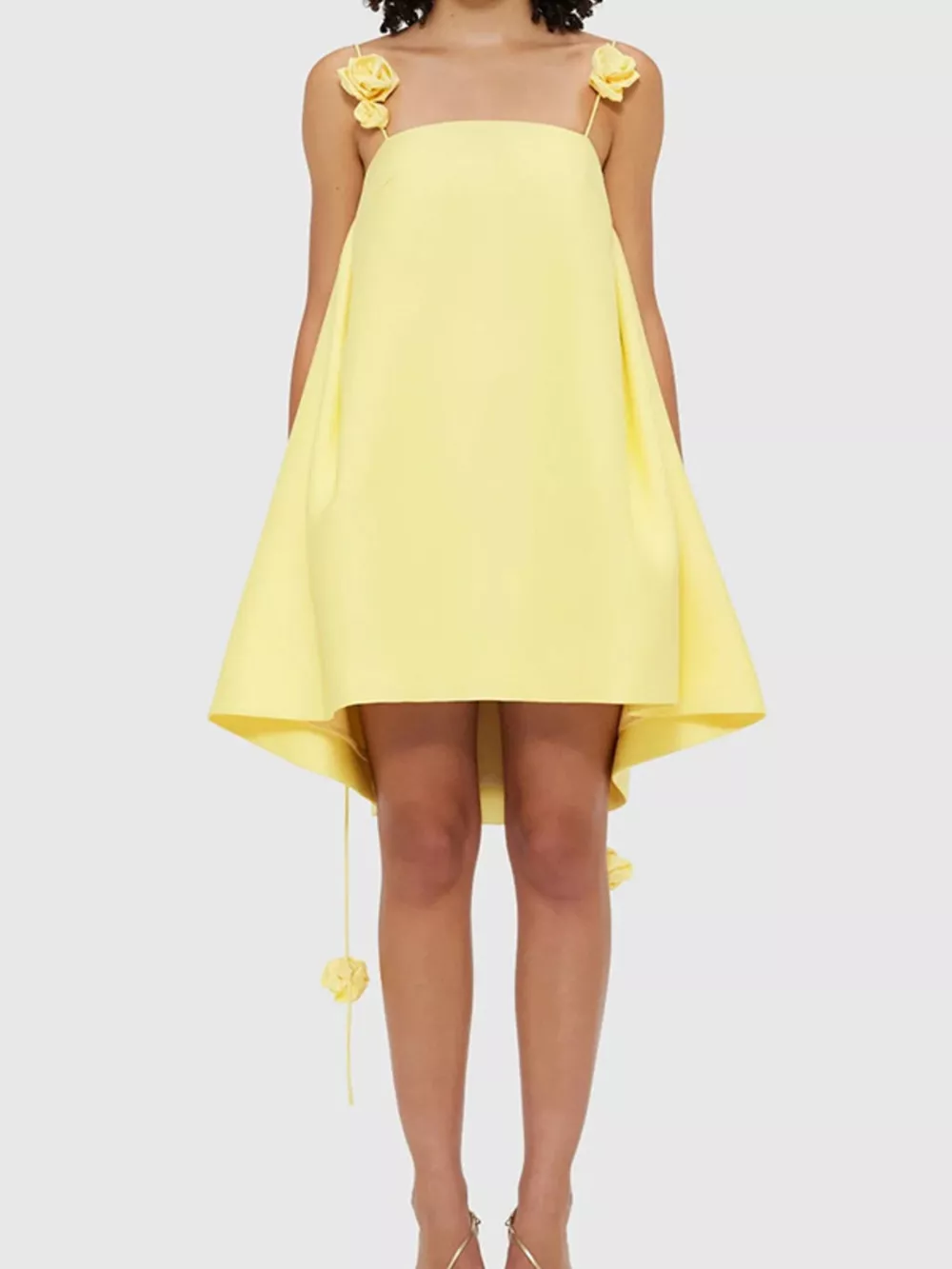 Floral Strap Mini A-Line Dress, image 4