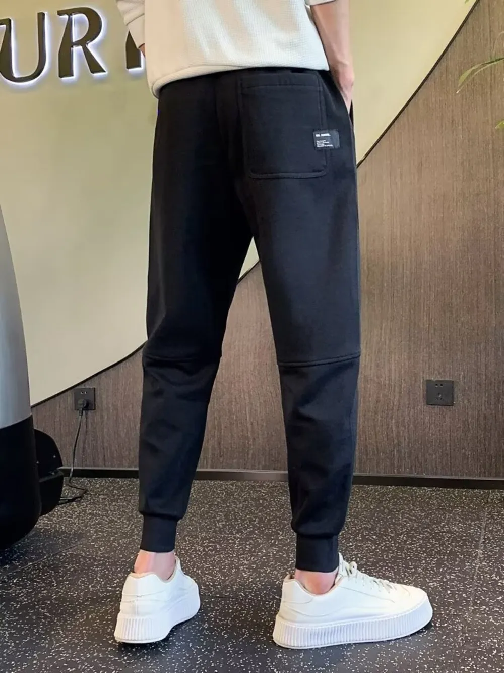 Men's Plus Size Drawstring Joggers with Pockets, image 2