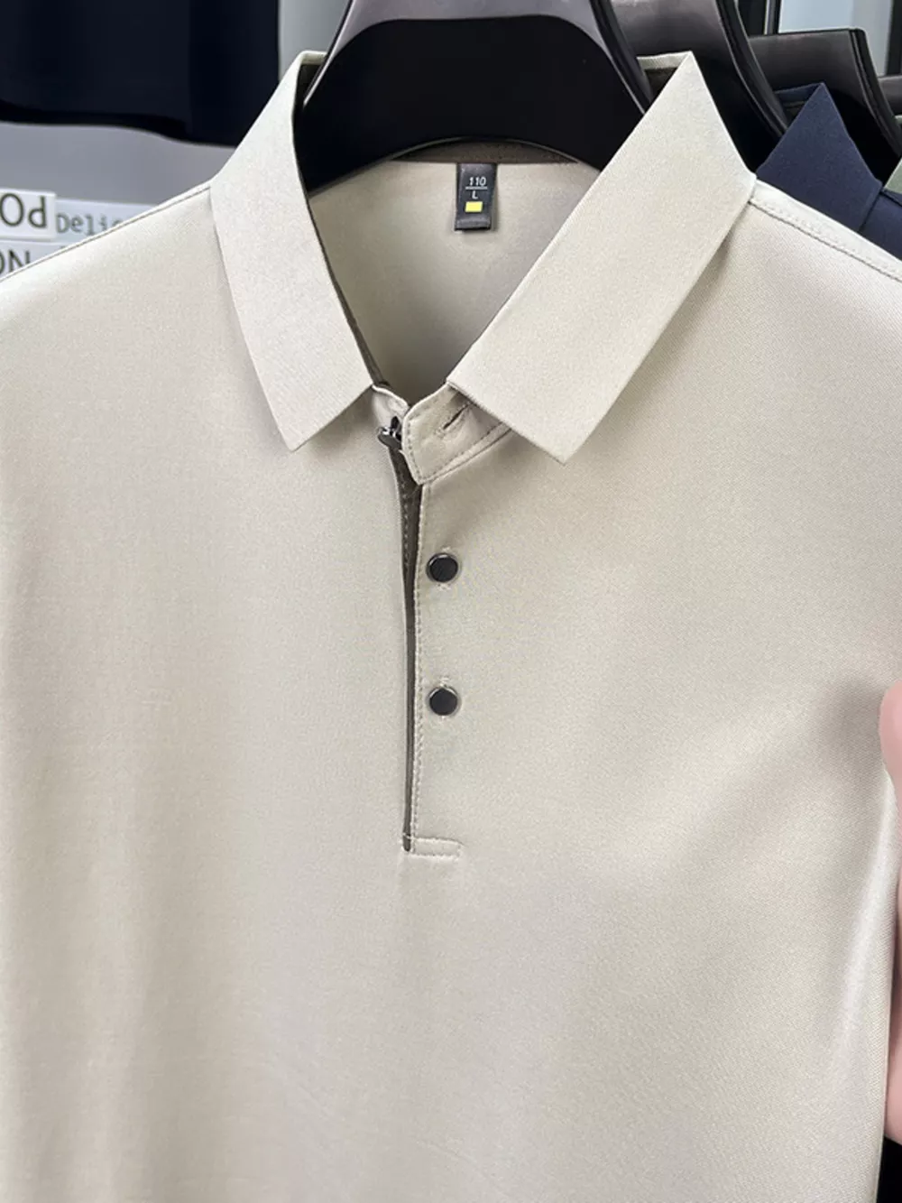 Men's Plus Size Button Detail Short Sleeve Polo, image 6