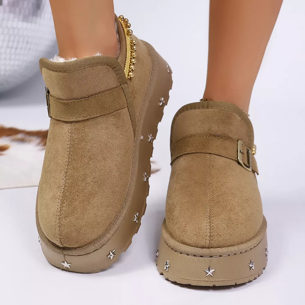 Platform Faux Fur Lined Ankle Boots, image 6
